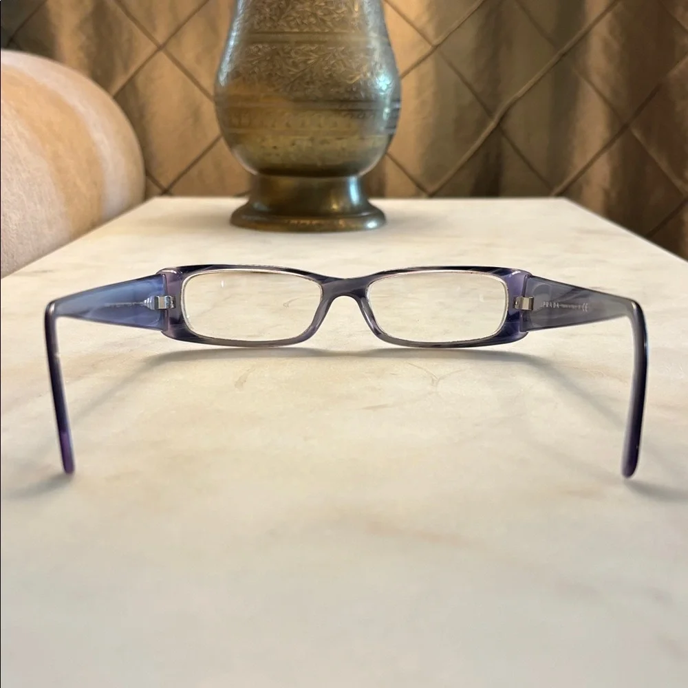 PRADA Women’s PRESCRIPTION GLASSES Rectangle Frames Dark Purple Tortoise Shell 💜